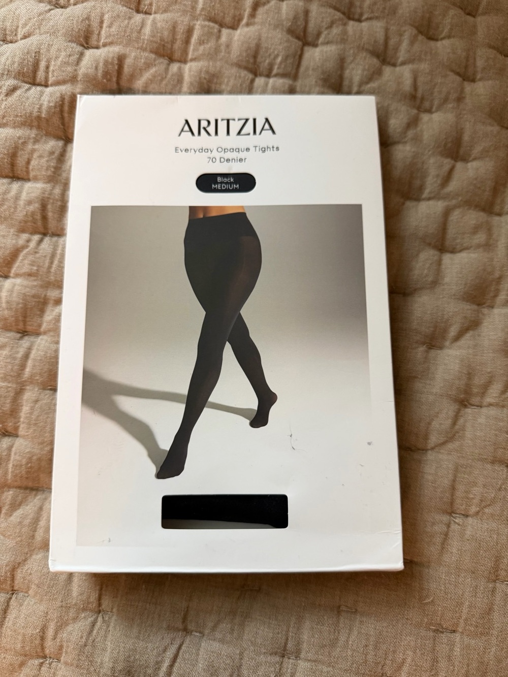 Aritzia Everyday Opaque Tights in Black - Medium